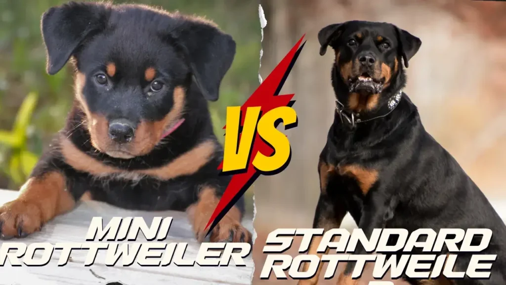 Mini Rottweiler vs. Standard Rottweiler