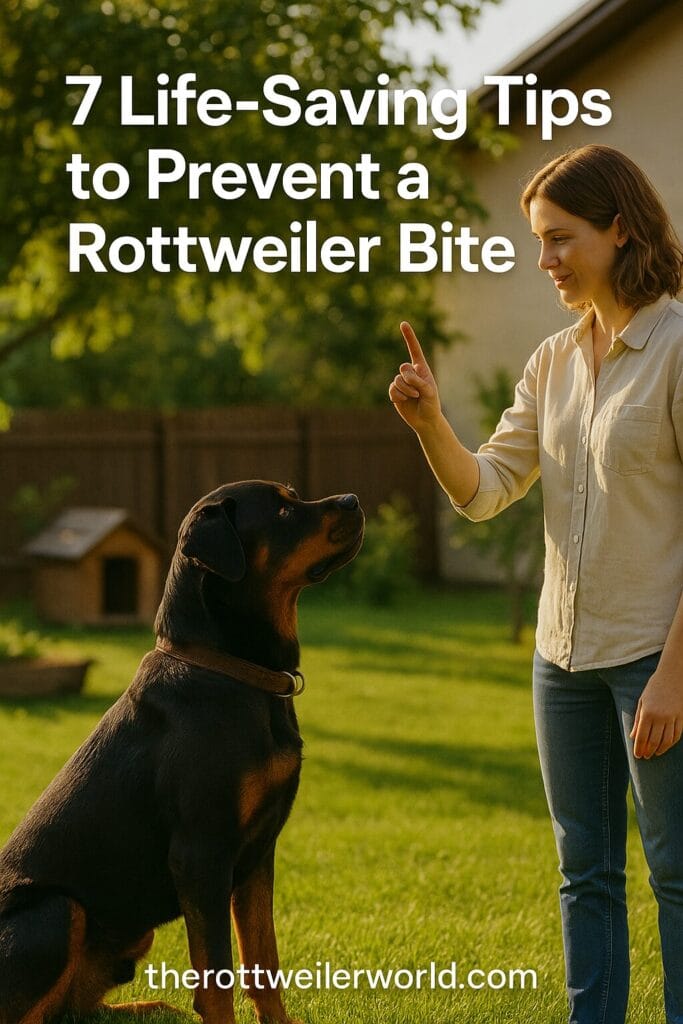  7 Life-Saving Tips to Prevent a Rottweiler Bite