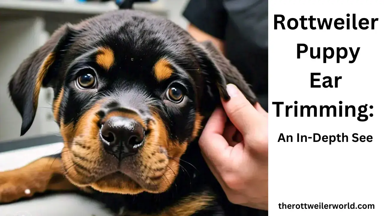 Rottweiler Puppy Ear Trimming: