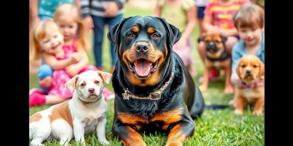 Rottweilers with Kids and Other Pets