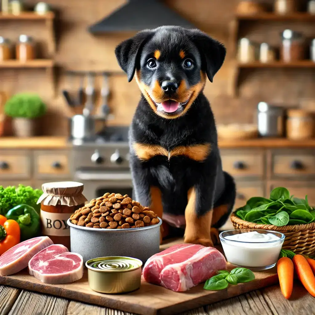 Best Types of Food for a 3-Month-Old Rottweiler Puppy Diet