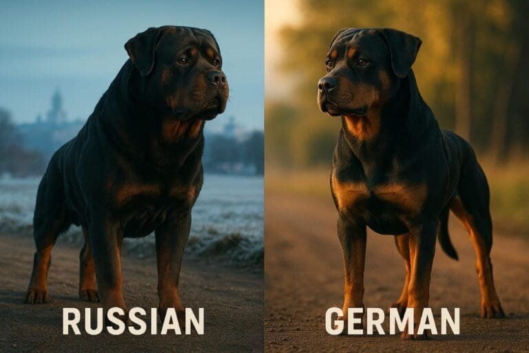 Russian rottweiler vs German Rottweiler