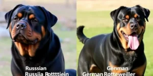 Russian Rottweilers and German Rottweilers