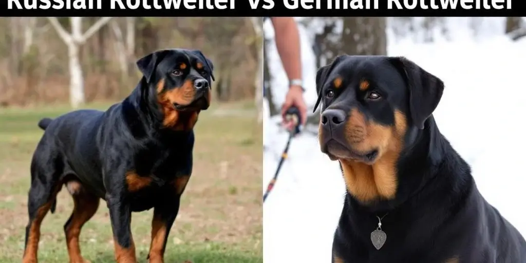 Russian Rottweilers and German Rottweilers