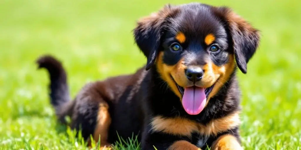 Rottweiler-golden retriever mix