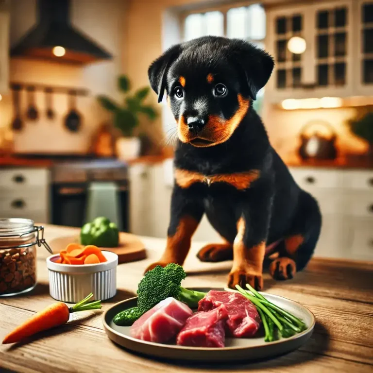 can Rottweiler puppy eat Raw meat