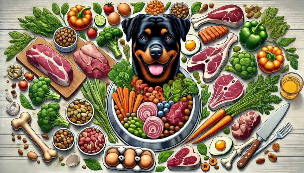 The Components of a Raw Food Diet for Rottweilers