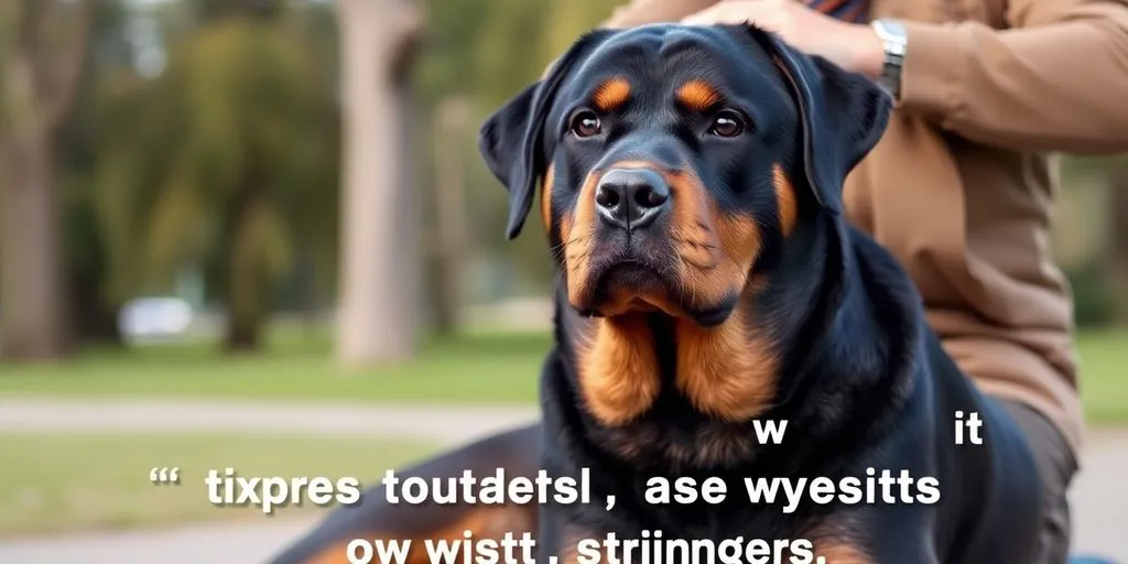  How to Stop Rottweiler's aggression toward strangers