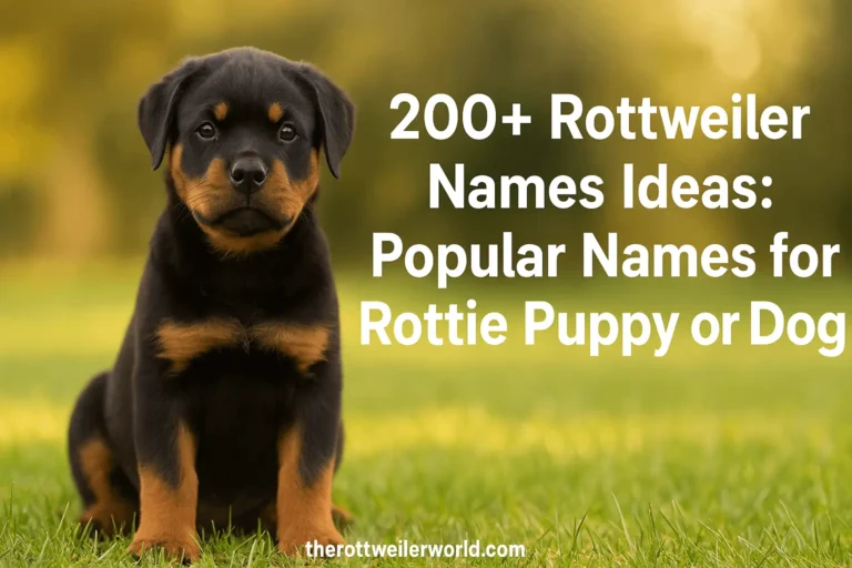Rottweiler Names Ideas